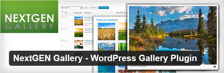 NextGEN Gallery WordPress fotoğraf galerisi eklentisi