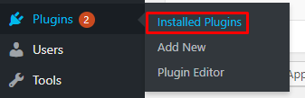 Installed plugins