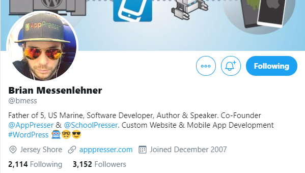 Brian-Messenlehner WordPress Superheroes To Follow in 2020 [With Exclusive Tips From Some Influencers] WPDev News Interviews|influencers 2020|WordPress|wordpress influencers 