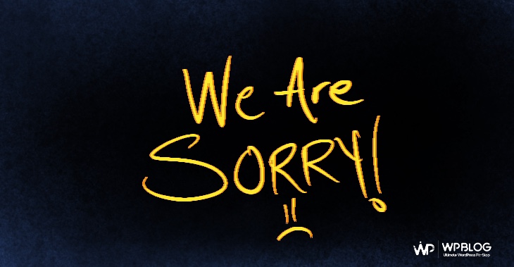 WPblog Apology